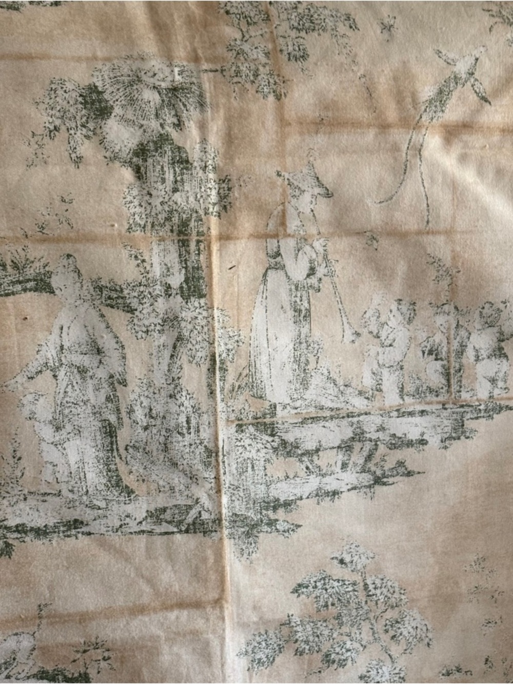 Vintage Kravet Winterthur Museum Toile Fabric